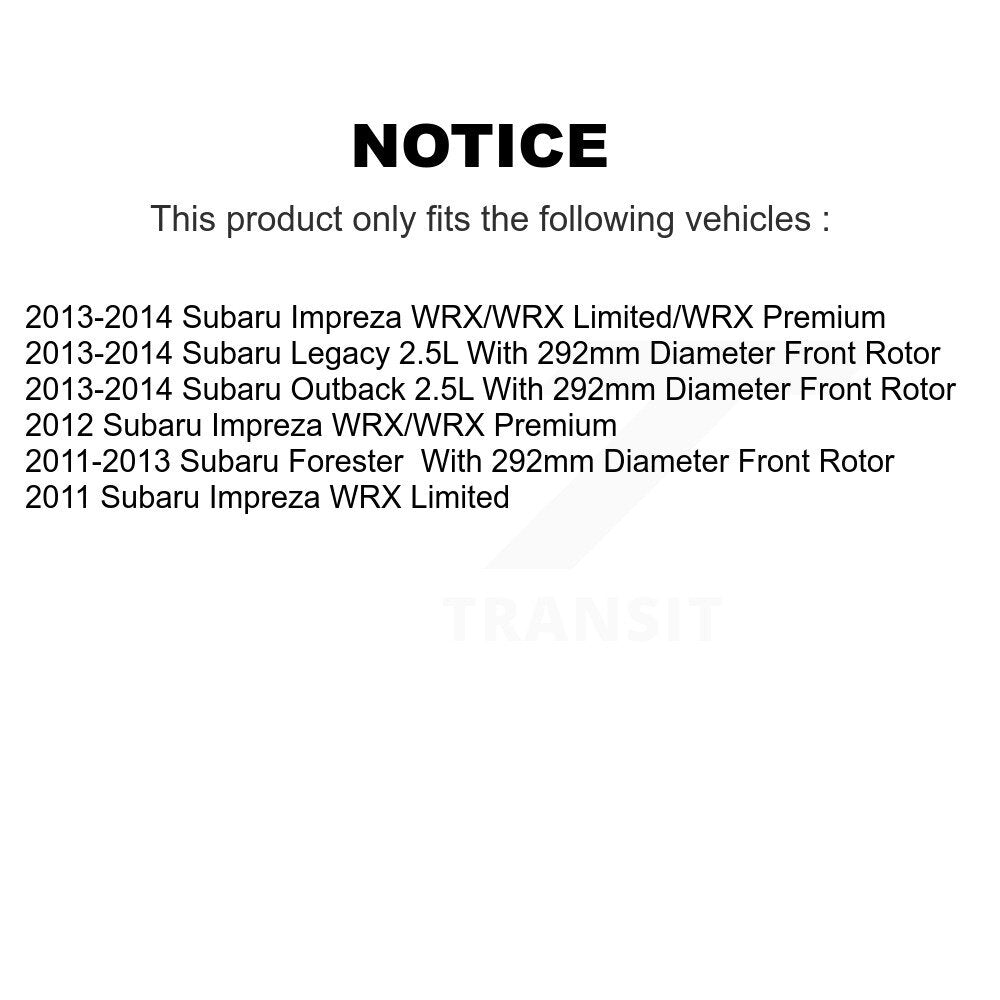 Disc Rotors and Ceramic Brake Pads Kit-KDT-100295 - Kit.bestparts.ca Kit.bestparts.ca