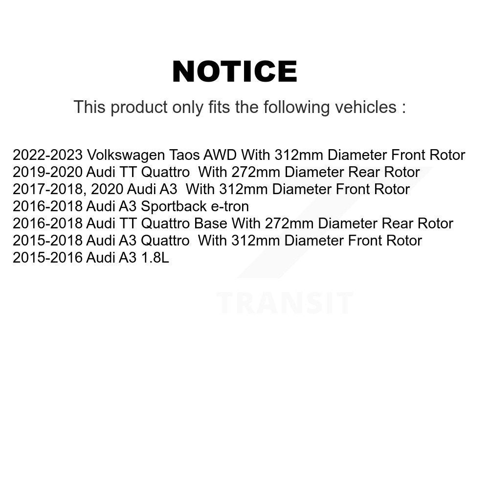Disc Rotors and Ceramic Brake Pads Kit-KDT-100594 - Kit.bestparts.ca Kit.bestparts.ca