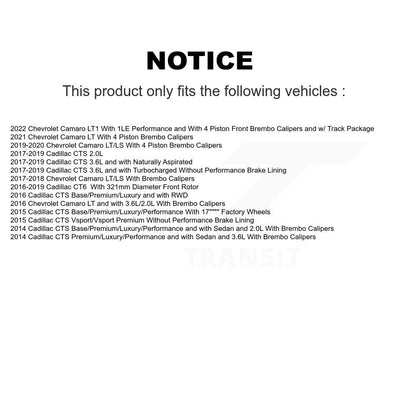 Coated Disc Rotors and Ceramic Brake Pads Kit-KDT-100632 - Kit.bestparts.ca