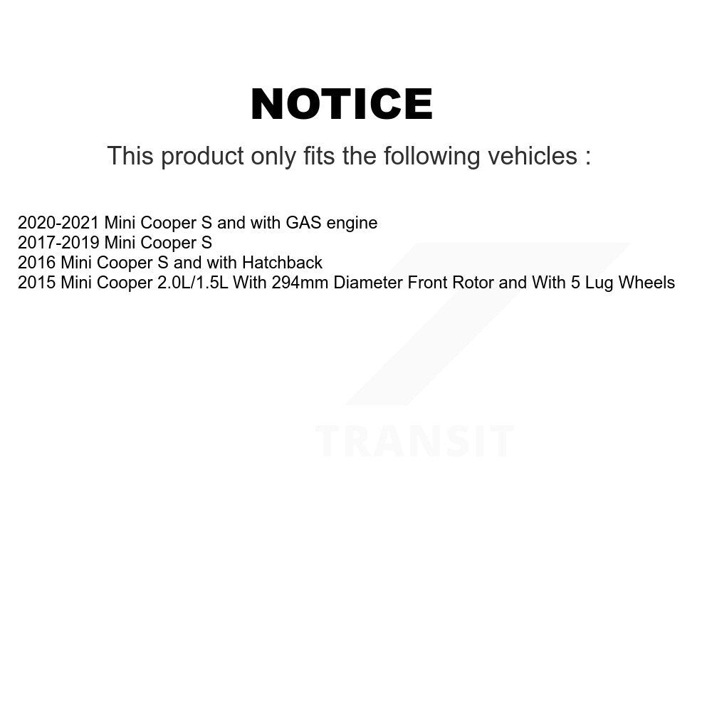 Disc Rotors and Ceramic Brake Pads Kit-KDT-100893 - Kit.bestparts.ca