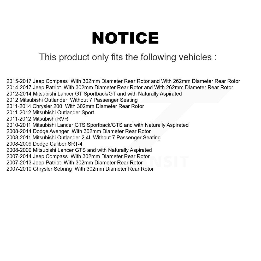 Coated Disc Rotors and Ceramic Brake Pads Kit-KDT-101498 - Kit.bestparts.ca