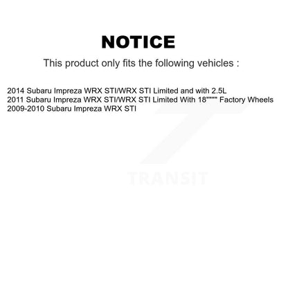 Coated Disc Rotors and Ceramic Brake Pads Kit-KDT-101745 - Kit.bestparts.ca