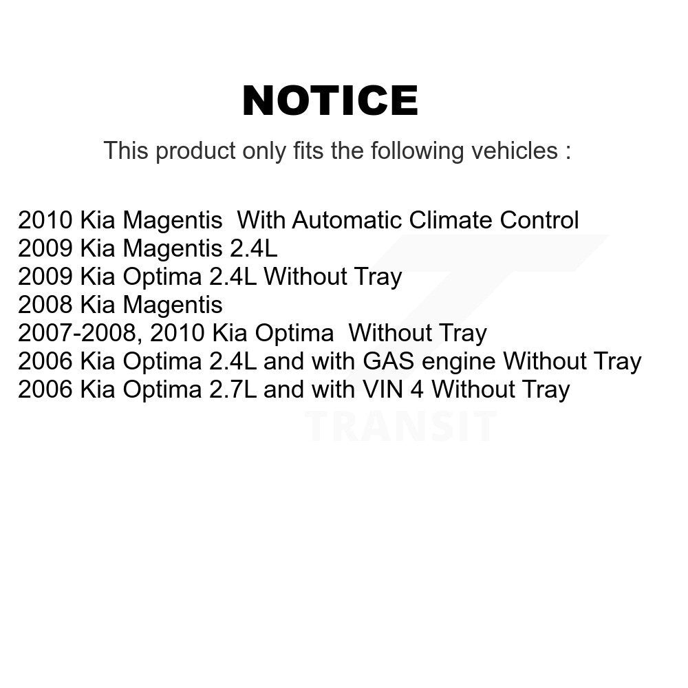 Cabin Air Filter Kit-KFM-100069 - Kit.bestparts.ca Kit.bestparts.ca