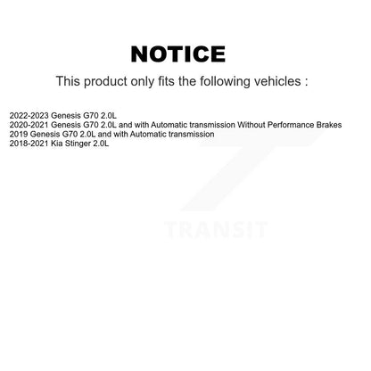 Disc Brake Rotor Kit-KG-102011 - Kit.bestparts.ca