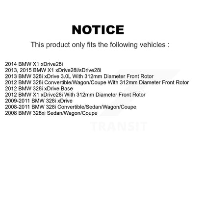 coated disc rotors and semi metallic brake pads-kga-100218 - Kit.bestparts.ca