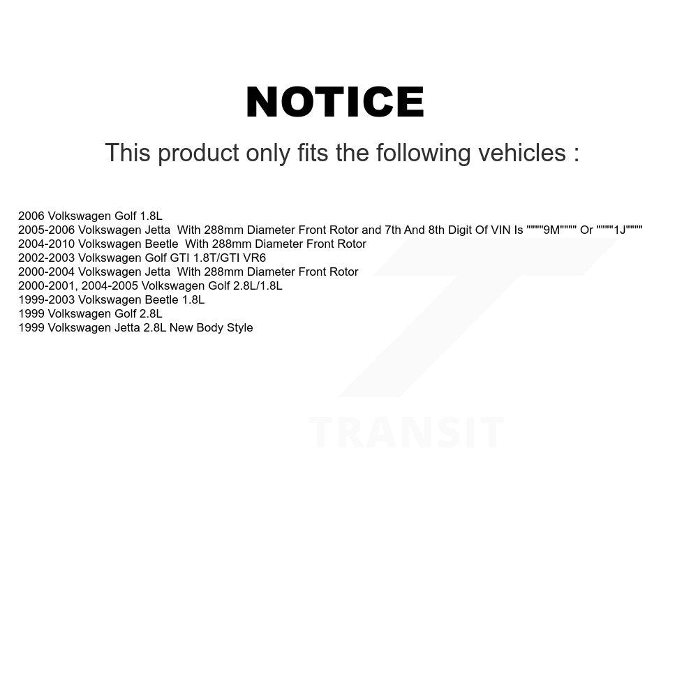 Coated Disc Rotors and Semi-Metallic Brake Pads Kit-KGA-100389 - Kit.bestparts.ca