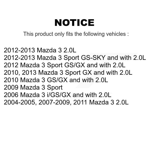 Coated Disc Rotors and Ceramic Brake Pads Kit-KGA-100457 - Kit.bestparts.ca