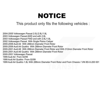 Coated Disc Rotors and Semi-Metallic Brake Pads Kit-KGA-100499 - Kit.bestparts.ca