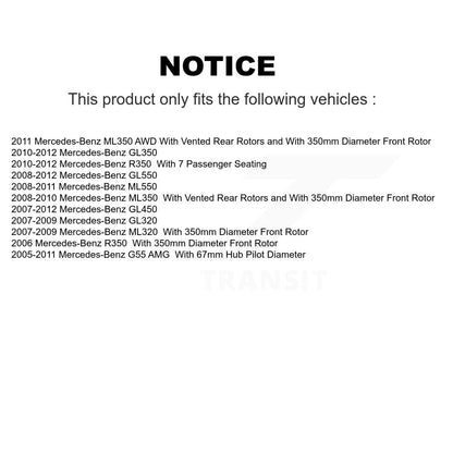 Coated Disc Rotors and Semi-Metallic Brake Pads Kit-KGA-100604 - Kit.bestparts.ca