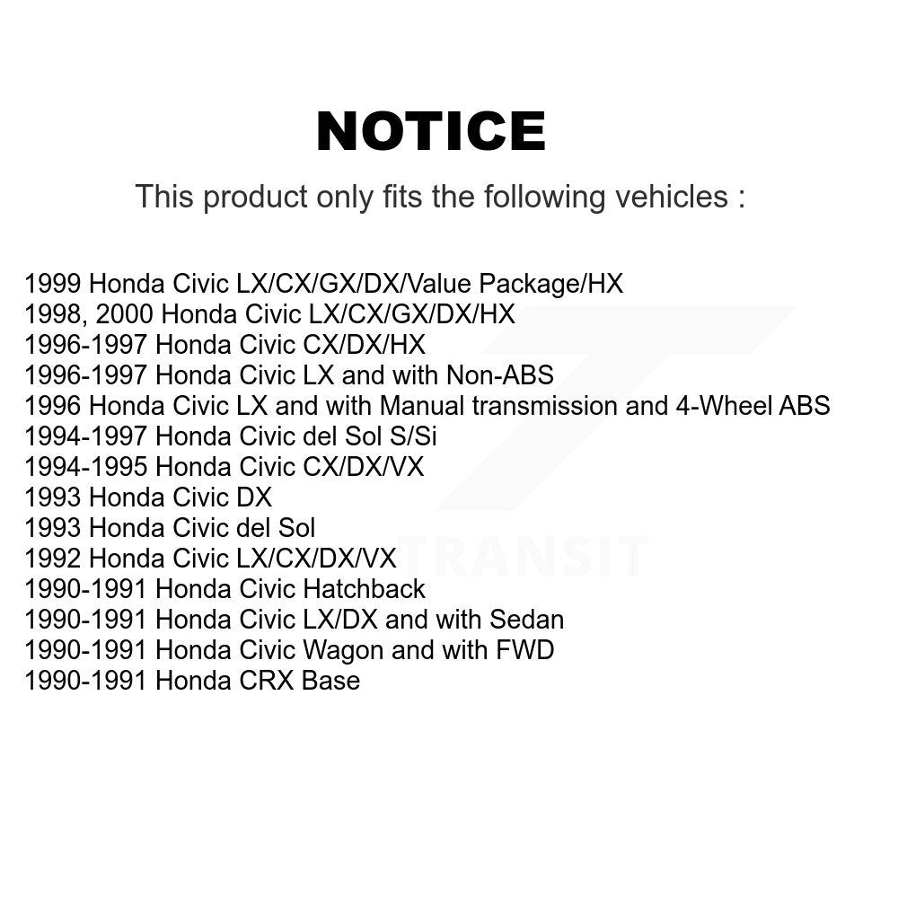 Coated Disc Rotors and Ceramic Brake Pads Kit-KGA-100659 - Kit.bestparts.ca
