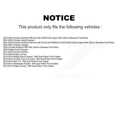 Coated Disc Rotors and Ceramic Brake Pads Kit-KGA-100764 - Kit.bestparts.ca