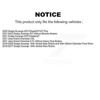 disc rotors and ceramic brake pads-kga-101398 - Kit.bestparts.ca