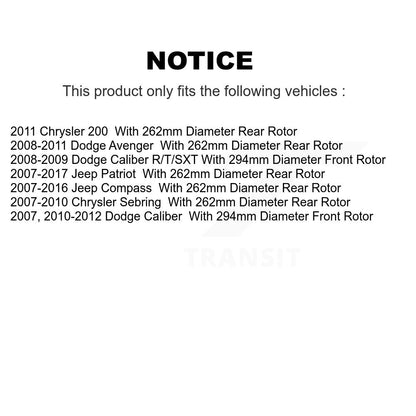 Disc Rotors and Ceramic Brake Pads Kit-KGA-101694 - Kit.bestparts.ca