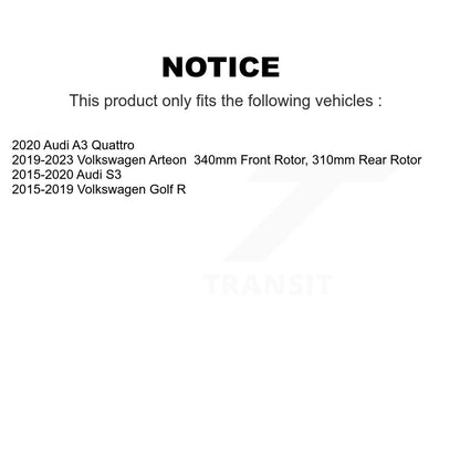 Disc Rotors and Ceramic Brake Pads Kit-KGA-103058 - Kit.bestparts.ca
