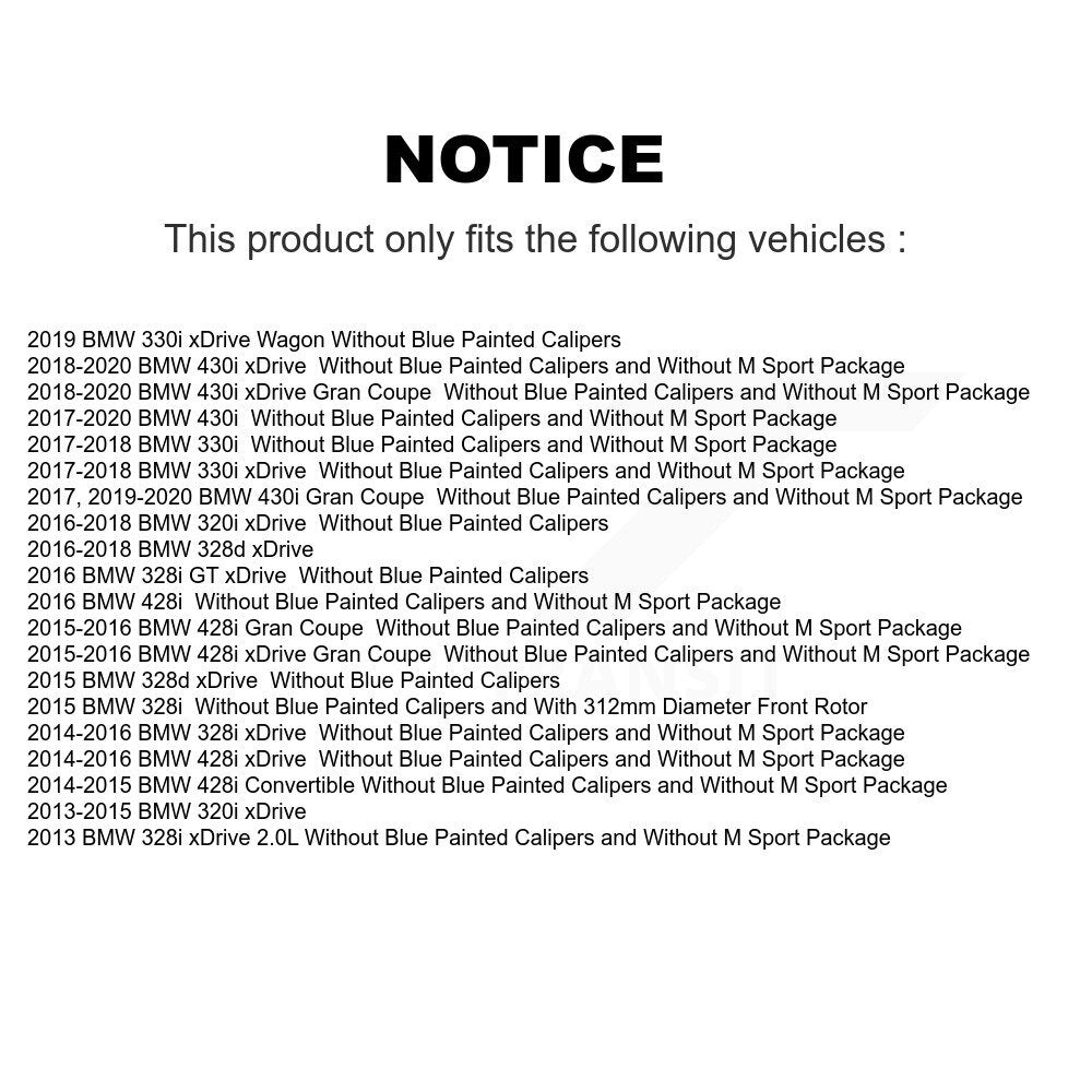 Disc Rotors and Semi-Metallic Brake Pads Kit-KGA-103280 - Kit.bestparts.ca