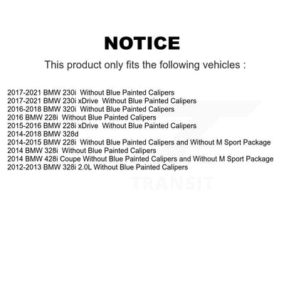 Coated Disc Rotors and Semi-Metallic Brake Pads Kit-KGA-103700 - Kit.bestparts.ca