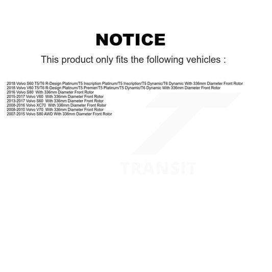 Disc Rotors and Semi-Metallic Brake Pads Kit-KGA-104617 - Kit.bestparts.ca