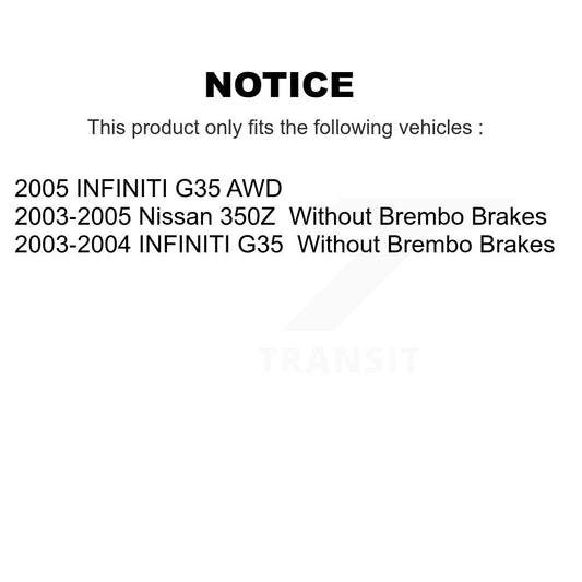 Coated Disc Rotors and Ceramic Brake Pads Kit-KGA-104640 - Kit.bestparts.ca