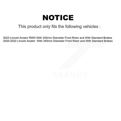 Disc Rotors and Ceramic Brake Pads Kit-KGA-105096 - Kit.bestparts.ca