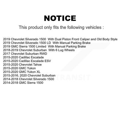 Coated Disc Rotors and Ceramic Brake Pads Kit-KGA-105871 - Kit.bestparts.ca