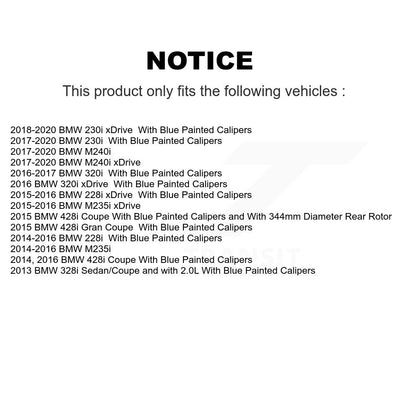 coated disc rotors and semi metallic brake pads-kga-106937 - Kit.bestparts.ca