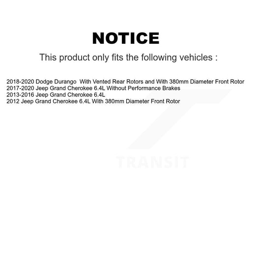Coated Disc Rotors and Ceramic Brake Pads Kit-KGC-100033 - Kit.bestparts.ca