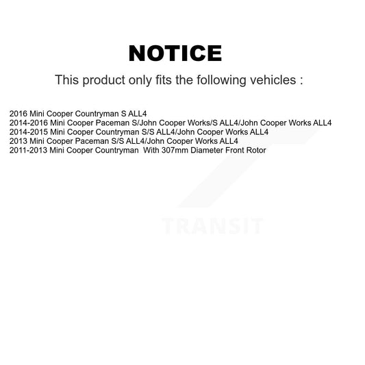 Disc Rotors and Ceramic Brake Pads Kit-KGC-100038 - Kit.bestparts.ca