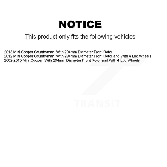 Coated Disc Rotors and Ceramic Brake Pads Kit-KGC-100039 - Kit.bestparts.ca