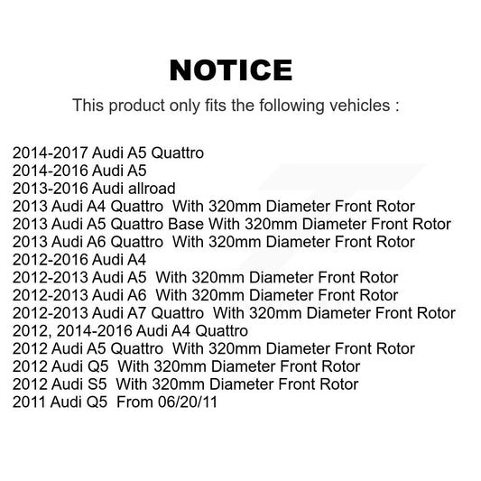 Coated Disc Rotors and Ceramic Brake Pads Kit-KGC-100043 - Kit.bestparts.ca