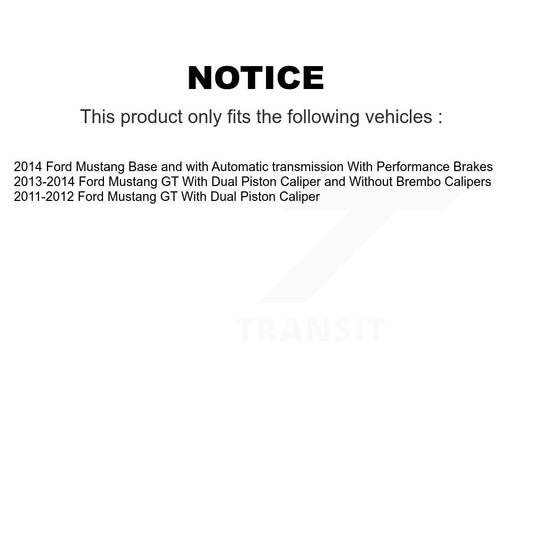 Coated Disc Rotors and Ceramic Brake Pads Kit-KGC-100054 - Kit.bestparts.ca