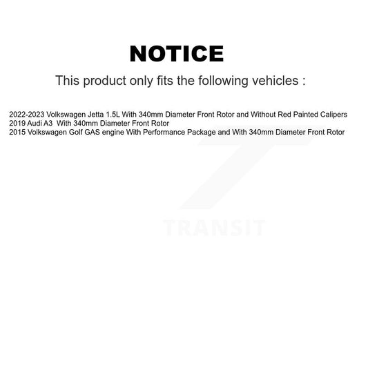 Coated Disc Rotors and Ceramic Brake Pads Kit-KGC-100061 - Kit.bestparts.ca
