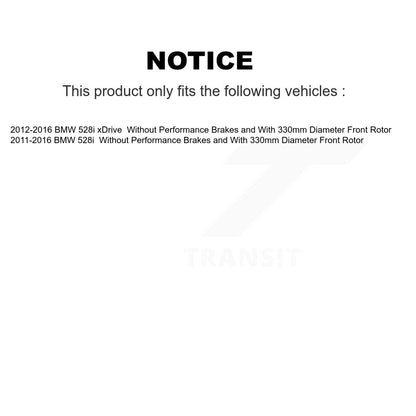 Coated Disc Rotors and Ceramic Brake Pads Kit-KGC-100075 - Kit.bestparts.ca