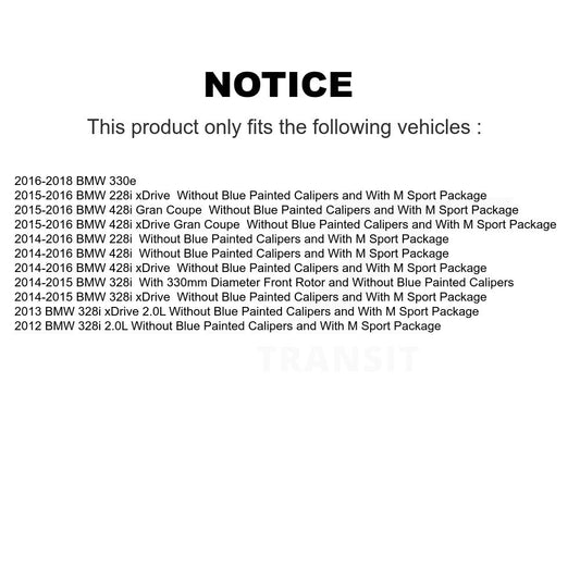 Coated Disc Rotors and Ceramic Brake Pads Kit-KGC-100083 - Kit.bestparts.ca