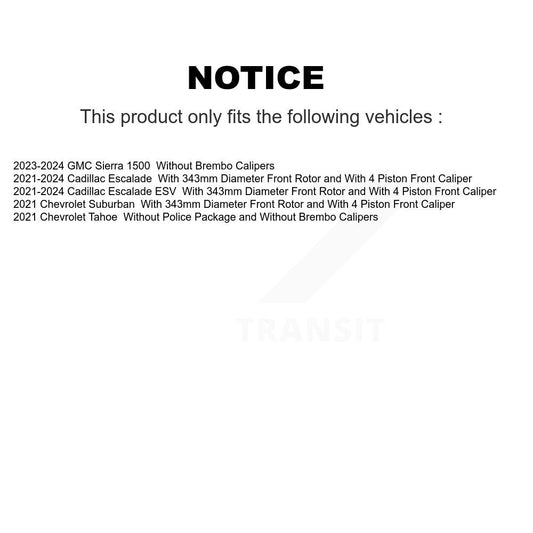 Coated Disc Rotors and Ceramic Brake Pads Kit-KGC-100096 - Kit.bestparts.ca