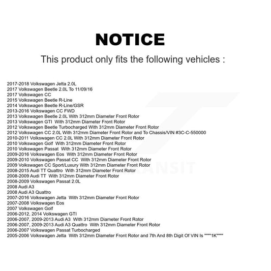 Coated Disc Rotors and Ceramic Brake Pads Kit-KGC-100141 - Kit.bestparts.ca