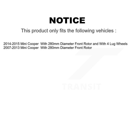 Coated Disc Rotors and Ceramic Brake Pads Kit-KGC-100145 - Kit.bestparts.ca
