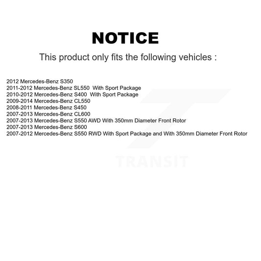 Disc Rotors and Ceramic Brake Pads Kit-KGC-100169 - Kit.bestparts.ca