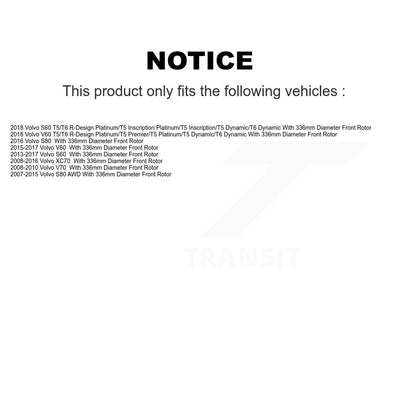 Disc Rotors and Ceramic Brake Pads Kit-KGC-100182 - Kit.bestparts.ca