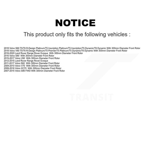 Coated Disc Rotors and Ceramic Brake Pads Kit-KGC-100184 - Kit.bestparts.ca