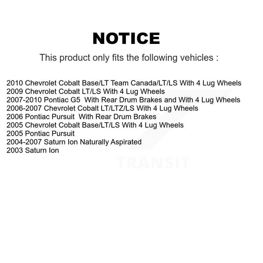 Coated Disc Rotors and Ceramic Brake Pads Kit-KGC-100189 - Kit.bestparts.ca