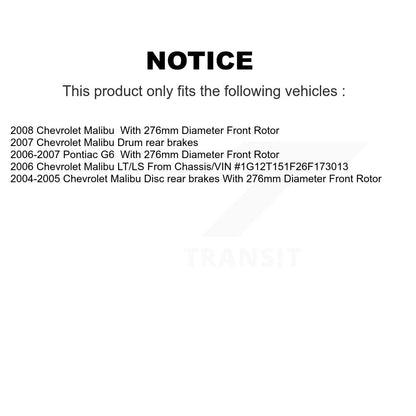 Coated Disc Rotors and Ceramic Brake Pads Kit-KGC-100192 - Kit.bestparts.ca
