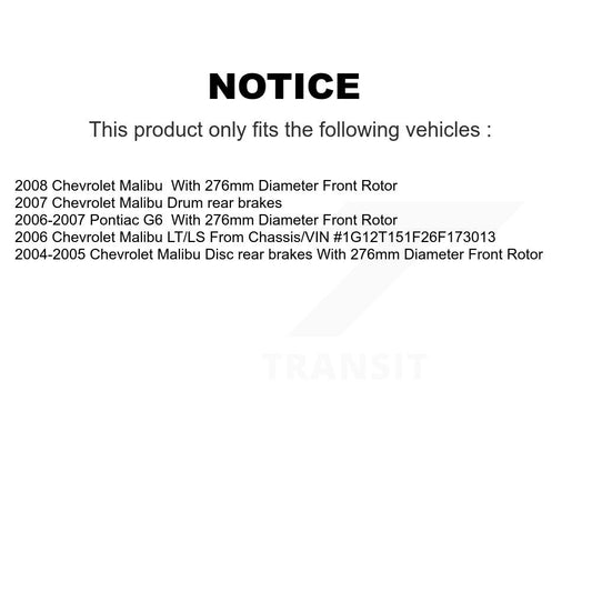 Coated Disc Rotors and Ceramic Brake Pads Kit-KGC-100192 - Kit.bestparts.ca