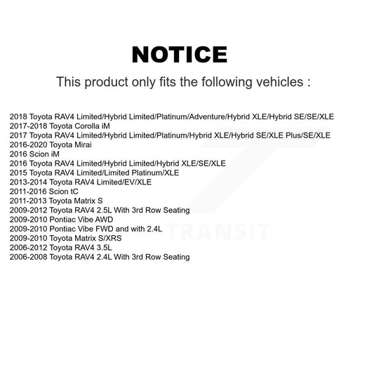 Coated Disc Rotors and Ceramic Brake Pads Kit-KGC-100197 - Kit.bestparts.ca