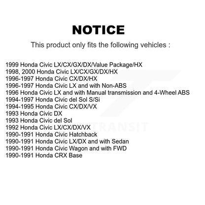 Coated Disc Rotors and Ceramic Brake Pads Kit-KGC-100249 - Kit.bestparts.ca