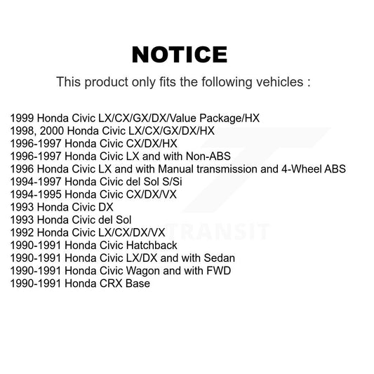 Coated Disc Rotors and Ceramic Brake Pads Kit-KGC-100249 - Kit.bestparts.ca