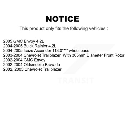 Coated Disc Rotors and Ceramic Brake Pads Kit-KGC-100266 - Kit.bestparts.ca