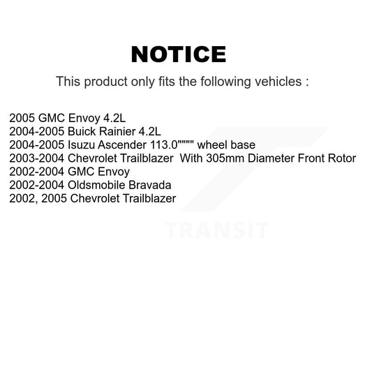 Coated Disc Rotors and Ceramic Brake Pads Kit-KGC-100266 - Kit.bestparts.ca