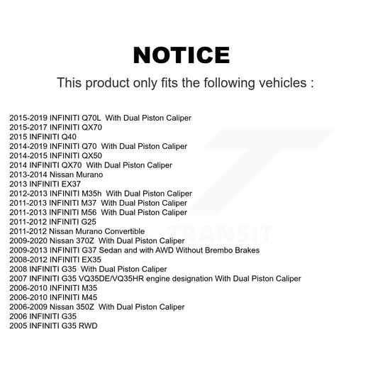 Coated Disc Rotors and Ceramic Brake Pads Kit-KGC-100269 - Kit.bestparts.ca