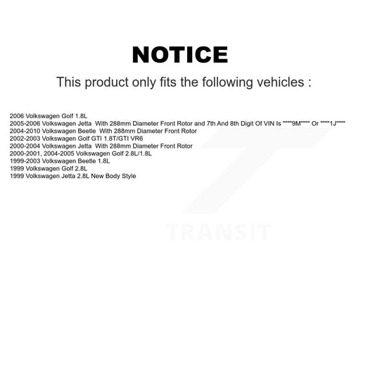 Coated Disc Rotors and Ceramic Brake Pads Kit-KGC-100288 - Kit.bestparts.ca