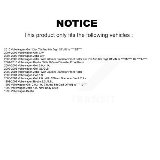 Coated Disc Rotors and Ceramic Brake Pads Kit-KGC-100289 - Kit.bestparts.ca